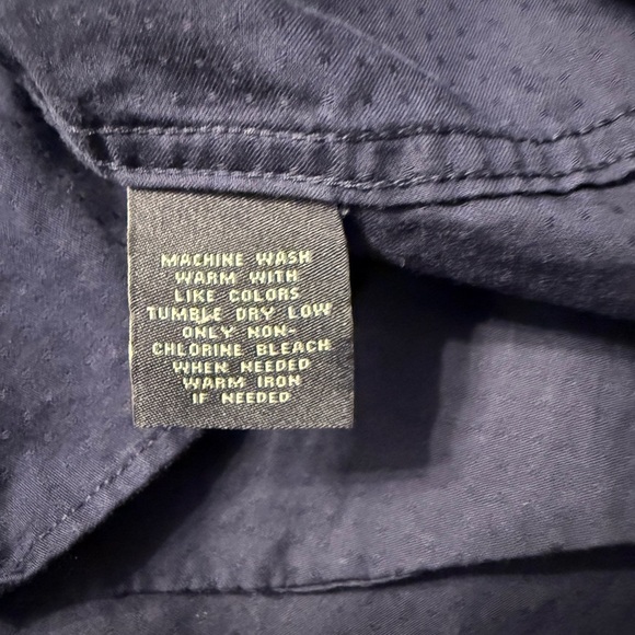 Men’s Hart Schaffner Marx short sleeve button down blue shirt Size medium - Picture 8 of 8